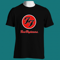 FOO FIGHTERS FF Logo Tour Rock Band Wasting Light Black T ...