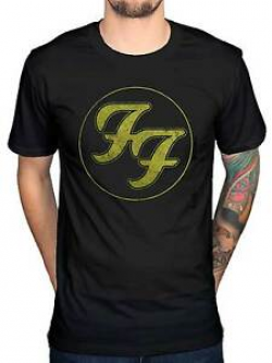 Details about Official FF Foo Fighters Logo In Gold Circle T-Shirt Est 1995  New Merchandise