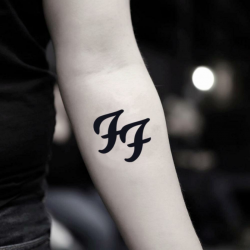 Foo Fighters Temporary Tattoo Sticker (Set of 2)