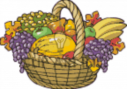 Thanksgiving Food Basket Clipart