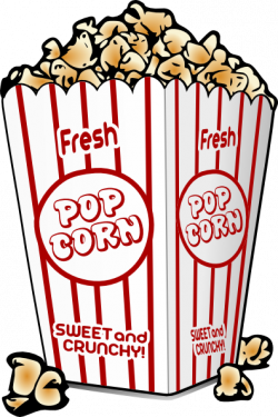 free cartoon graphics fair food | Popcorn clip art - vector clip art ...