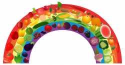 View Rainbow_1.png Clipart - Free Nutrition and Healthy Food Clipart