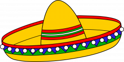 Colorful Mexican Sombrero Hat - Free Clip Art | Templates 2 ...