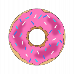 OnlineLabels Clip Art - Pink Donut