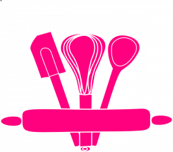 Pink Kitchen Utensils Clip Art at Clker.com - vector clip art online ...