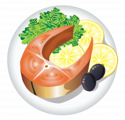 Fish Dish with Lemon PNG Clipart Image | Gallery Yopriceville ...