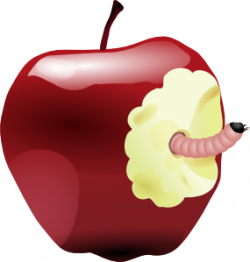 Apple With Worm Clip Art at Clker.com - vector clip art online ...