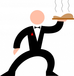 Waiter | Free Stock Photo | Illustration of a waiter with a tray of ...