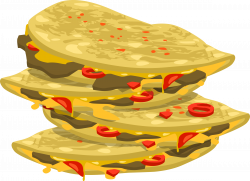 Clipart - Food Spicy Quesadilla