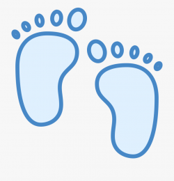 Baby Footprint Outline - Yellow Baby Foot Clip Art #2573504 ...