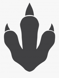 Dinosaur Foot Print Sticker - Dinosaur Footprint Vector ...