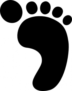 Right Foot Print clip art Free vector in Open office drawing ...