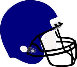 Blue Football Helmet Clip Art at Clker.com - vector clip art online ...