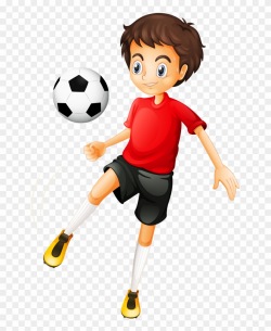 5 - Boy Playing Football Cartoon Clipart (#3790904) - PinClipart