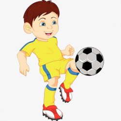 Boy playing football clipart 3 » Clipart Station