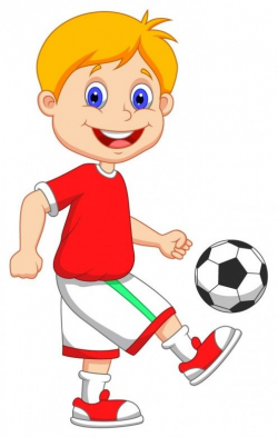 Boy playing football clipart 5 » Clipart Station