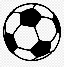 Black And White Football Clipart - Soccer Ball - Png Download ...