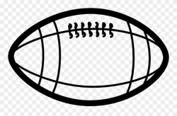 Football Clipart Vertical - Football Clipart Black And White - Png ...