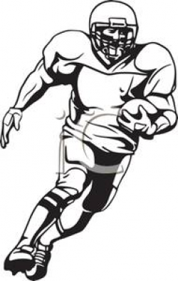 Football Player Clipart Black And White | Clipart Panda ...