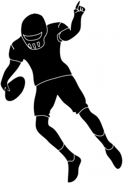 Football player silhouette clipart - Cliparting.com