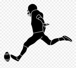 Sports Cliparts Silhouette - Football Player Kicking Clipart ...