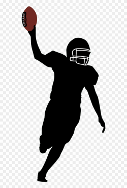 651 X 1210 5 - American Football Player Silhouette Png ...