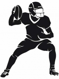 Stock Vector | Football silhouette, American football ...