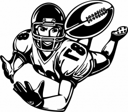 Youth football player clipart - Clip Art Library