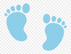 Babyfeet Baby Feet Footprint Print Pastel Blue Boy - Can T Wait To ...