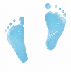 Baby Boy Footprints Png - Blue Baby Footprint Png Free PNG Images ...