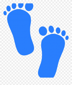 Footprint Clipart Images 19 Blue Ba Footprints Image - Blue ...