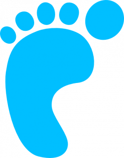 Blue Footprint Clip Art at Clker.com - vector clip art online ...