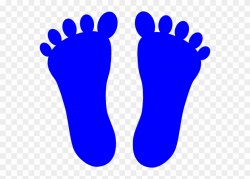 Blue Footprints Clipart - Png Download (#129295) - PinClipart