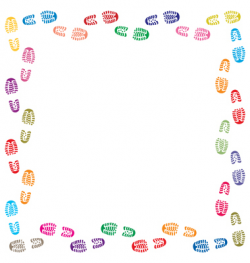 Free Footprint Border Cliparts, Download Free Clip Art, Free Clip ...