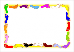 Free Footprint Border Cliparts, Download Free Clip Art, Free Clip ...