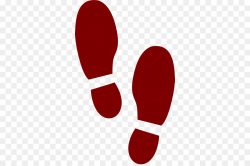 Footprint, Red, Line, transparent png image & clipart free download