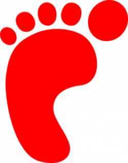 Red Footprint Clip Art at Clker.com - vector clip art online ...
