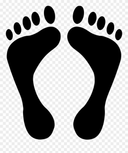 Foot Clipart Silhouette - Footprint Clipart - Png Download (#469622 ...