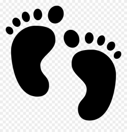 Vector Footprints Boot Svg Black And White Download - Baby Feet Icon ...