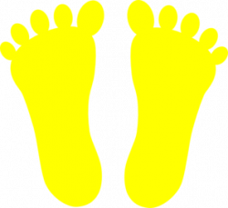 Yellow Footprints Clip Art at Clker.com - vector clip art online ...