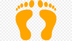 Footprint, Yellow, Text, transparent png image & clipart free download