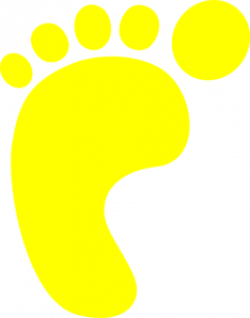 Yellow Footprint Clip Art at Clker.com - vector clip art online ...