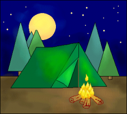 Camping clipart forest, Camping forest Transparent FREE for ...