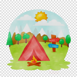 Camping Cartoon clipart - Camping, Tent, Illustration ...