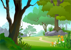 The Forest Path Vector Illustration | Lazy Drawing in 2019 ...