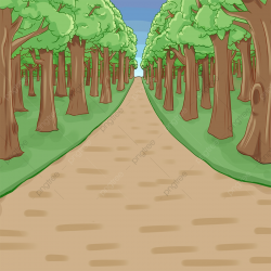 Cartoon Forest Landscape, Png, Forest, Cartoon PNG ...