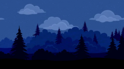 Fullhd 1920x1080 progressive seamlessly looping video of fast passing by  night summer forest, as if looking out the car window. nature animated  background