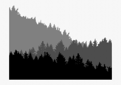 Forest Treeline Landscape - Tree Line Silhouette Png ...