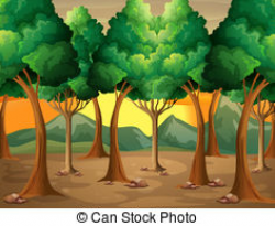 Forest trees Clipart Vector and Illustration. 160,161 Forest ...