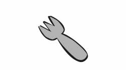 Fork cartoon illustration hand drawn animation transparent